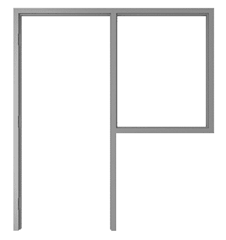Hollow Metal Door Frame - 1 Partial Height Side-Lite