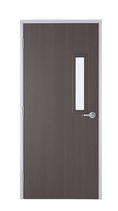 Solid Core Wood Door - Sm. Rectangle Window