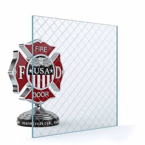 Glass - Diamond Pattern - USA Fire Door