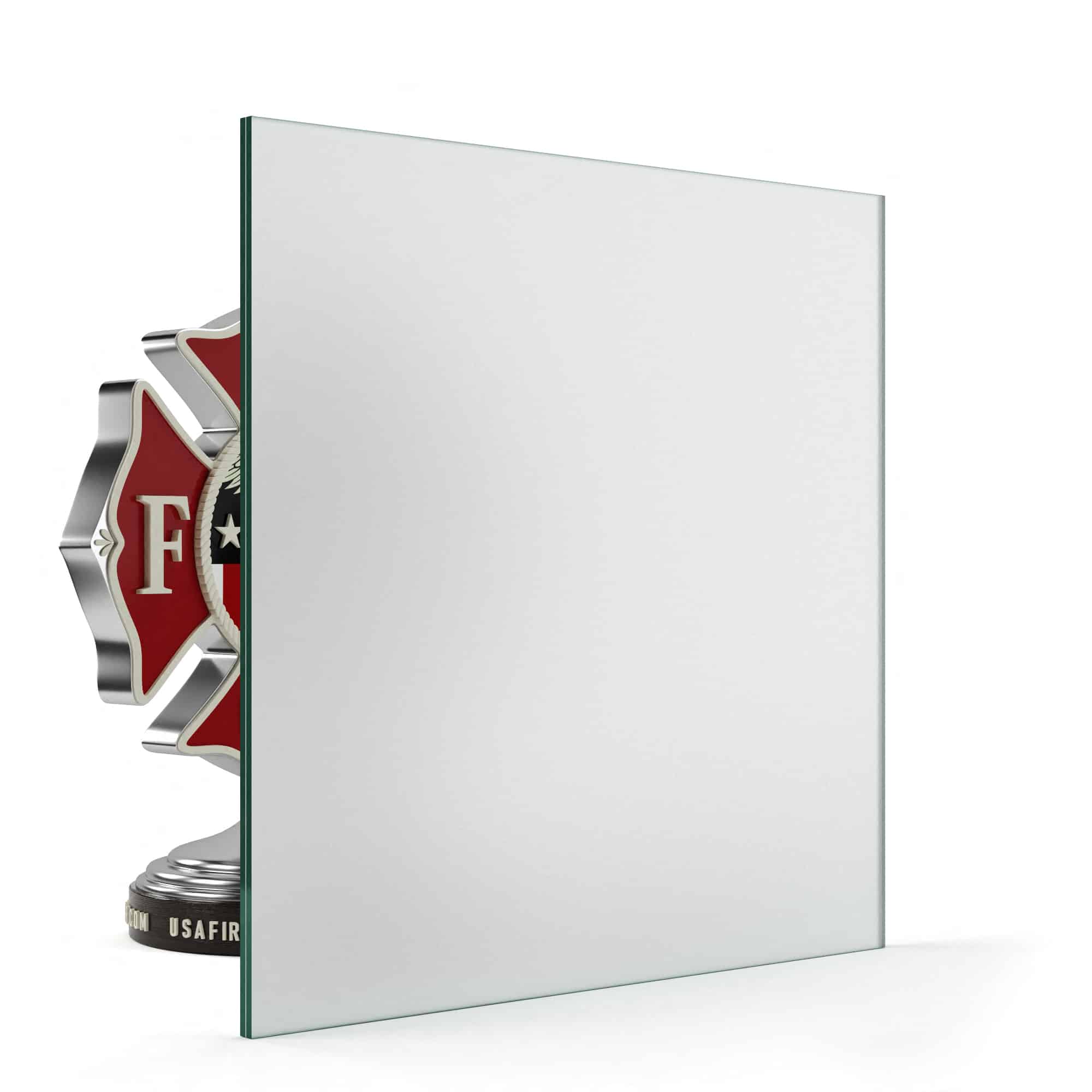 White Laminate Privacy Glass - USA Fire Door