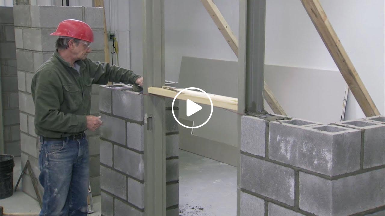 How to Install Metal Frames During Block-Wall Construction